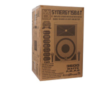 Load image into Gallery viewer, MR DJ SYNERGY15BAT 15" 3500W Power DJ Bluetooth Speaker Battery/Amplifier/SD/USB/FM