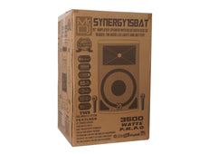 Load image into Gallery viewer, MR DJ SYNERGY15BAT 15" 3500W Rechargeable PRO PA DJ Powered Loudspeaker Portable Speaker System