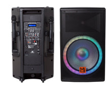 Load image into Gallery viewer, MR DJ SYNERGY15BAT 15" 3500W Power DJ Bluetooth Speaker Battery/Amplifier/SD/USB/FM