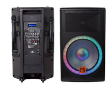 Load image into Gallery viewer, MR DJ SYNERGY15BAT 15" 3500W Rechargeable PRO PA DJ Powered Loudspeaker Portable Speaker System