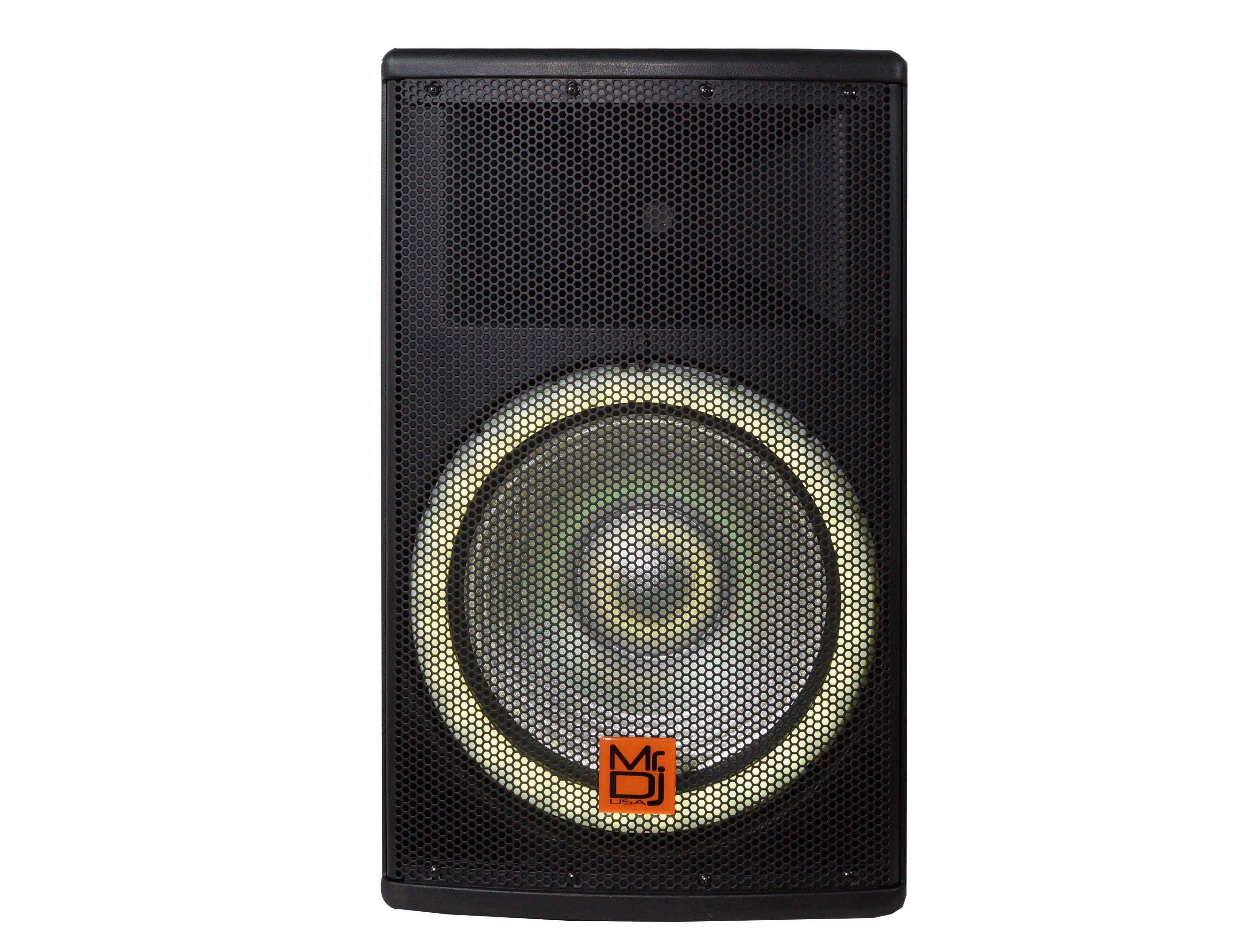 Mr. DJ SYNERGY15 15 Inch 4500W 2-Way Powered Active Speaker 4 Ohm Stage Bluetooth Audio Speaker