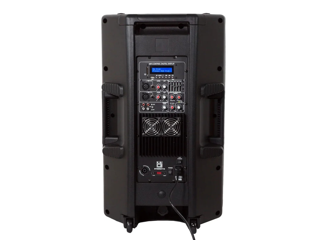 Mr. DJ SYNERGY15 15" Powered Active 4500w Pro DJ PA Speaker w Bluetooth + TWS