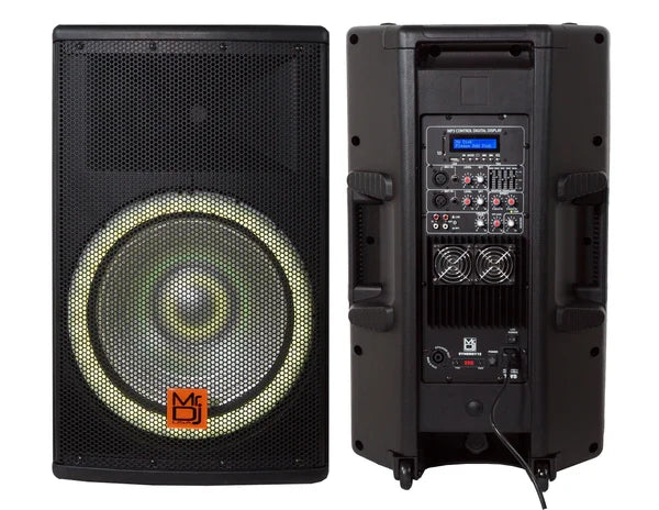 Mr. DJ SYNERGY15 15 Inch 4500W 15" PRO Powered Loudspeaker Portable Speaker System