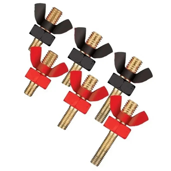 Shuriken SK-WN35-100 Positive/Negative Wingnut Power Terminal (3 Pair)