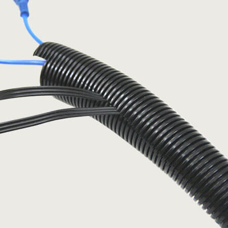 American Terminal  20 Ft. 1/2" Split Wire Loom Conduit Polyethylene Tubing Black