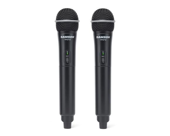 SAMSON Stage 212 Dual VHF Handheld Wireless Microphones for Church Sound Systems