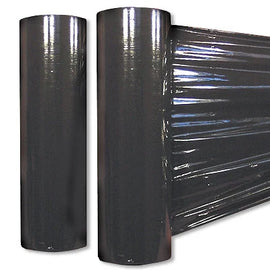 1 X Black Shrink Wrap Plastic Stretch Film 18
