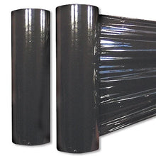 Load image into Gallery viewer, Absolute Single Roll Black Plastic Film Pallet Shrink Wrap 18" 1500 SQ Ft x 80 Gauge