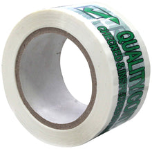 Load image into Gallery viewer, Absolute USA 30 Rolls Quality Control Printed Sealing Tape - 2.5" x 110 Yards - Green QC Checked &amp; Inspected Message - Bulk Packaging Tape (30 Pack)