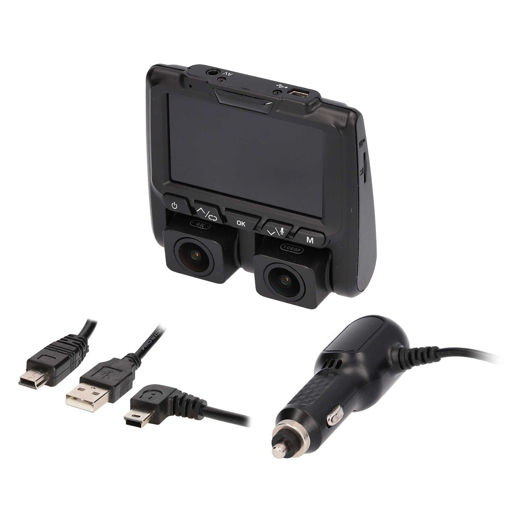 iBeam TE-DVR-DL4K 4K Dual-View Dash Camera With DVR