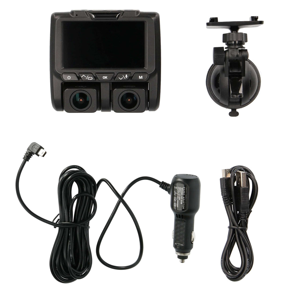 iBeam TE-DVR-DL4K 4K Dual-View Dash Camera With DVR