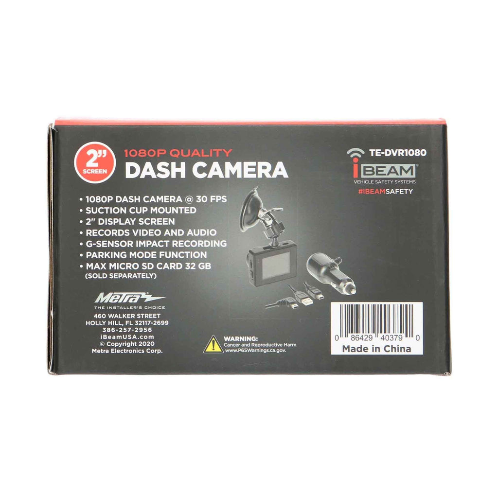 iBeam TE-DVR1080 1080P Dash Camera