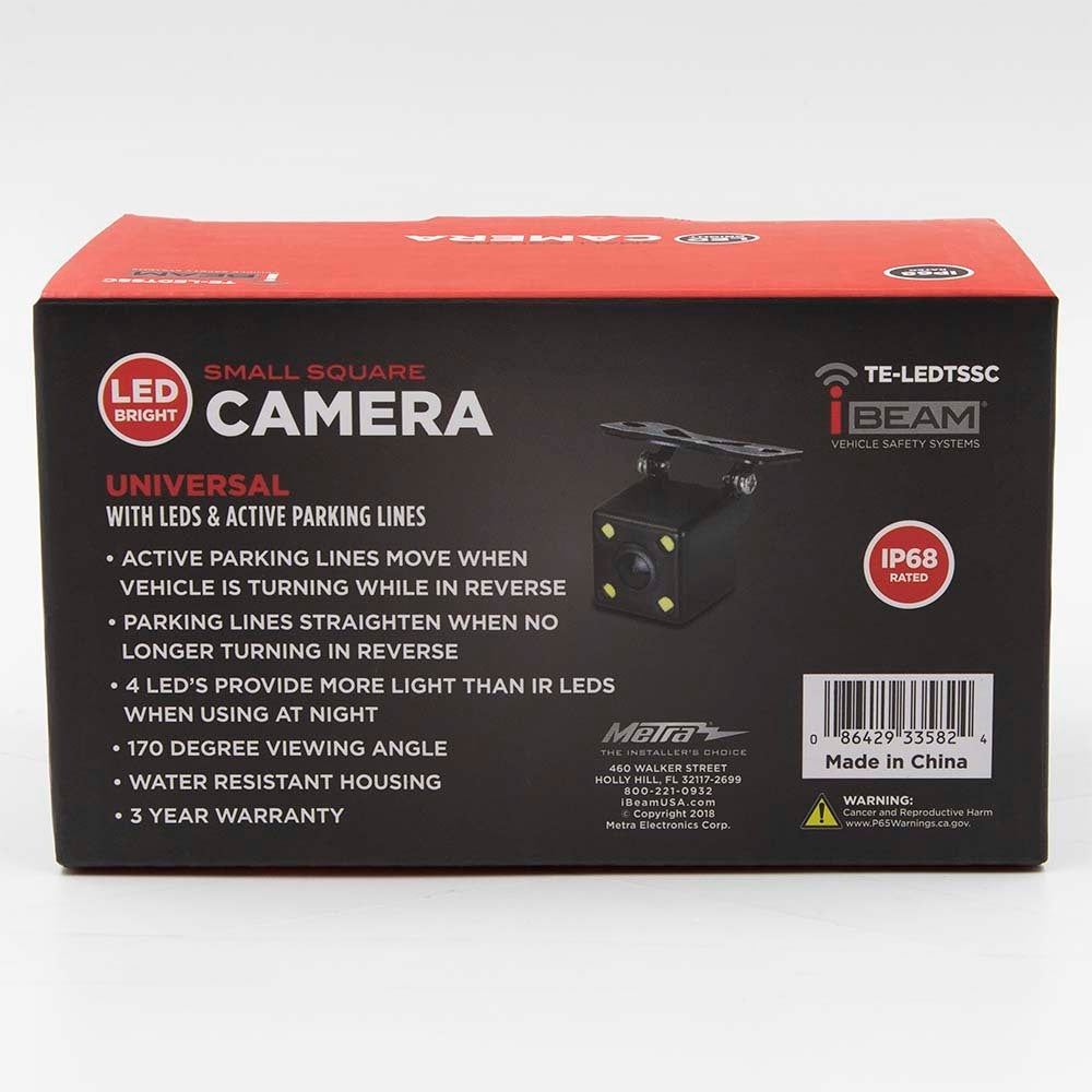iBeam TE-LEDTSSC Small Square Camera with LEDs - Active Parking Lines