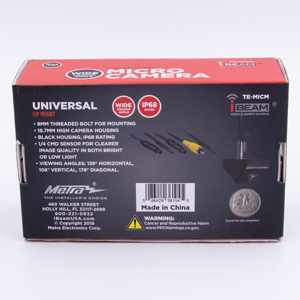 iBeam TE-MICM Micro Camera Black Fixed Angle