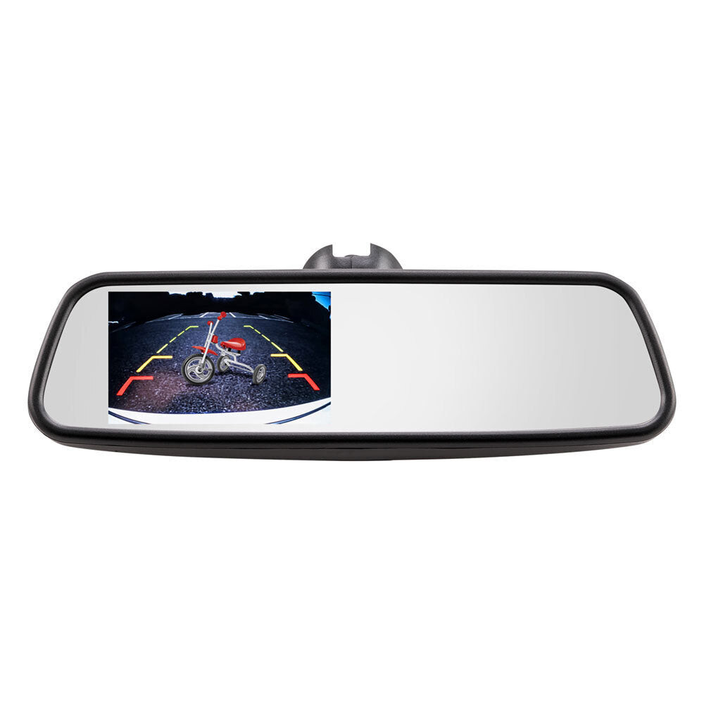 iBeam TE-RM45 Rearview Mirror With 4.5” Color LCD Screen