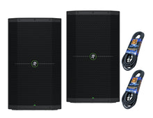 Load image into Gallery viewer, 2 Mackie THUMP215XT 15” 1400W Enhanced Powered Loudspeaker + Dj Cables