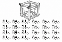 Load image into Gallery viewer, Fits Global Truss Universal 12" Square Corner Junction Box Cube 2 Way-6 Way with 24 Half Conical Couplers for 4Way Installation