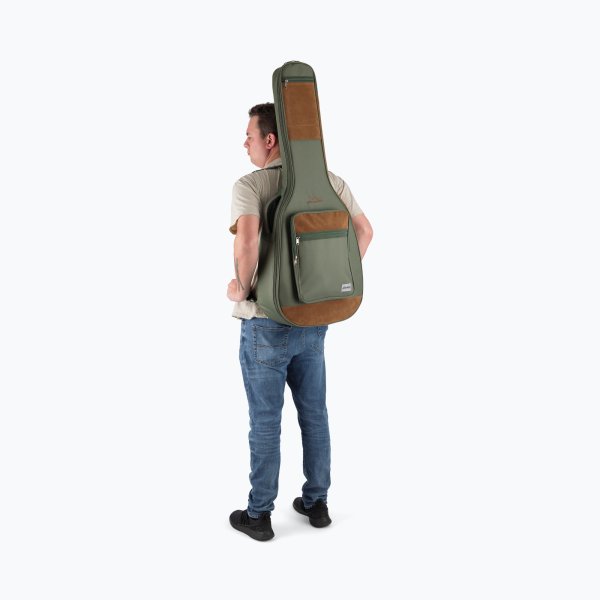On-Stage GBAADV4770GN Adventure Series Acoustic Guitar Gig Bag Green