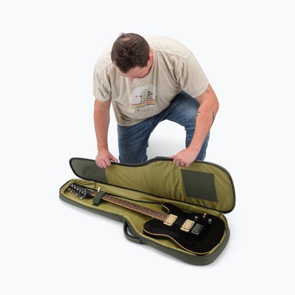 On-Stage GBEADV4770GN Adventure Series Electric Gig Bag Green