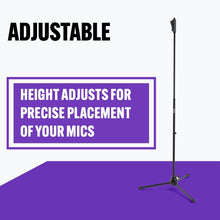 Load image into Gallery viewer, On-Stage MS7540 One-Handed Mic Stand with Tripod Base