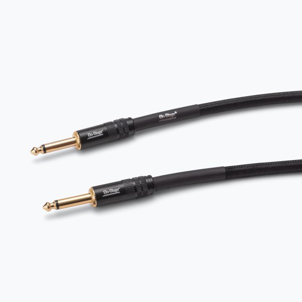 On-Stage OSPRO-ICS-15 Production-Grade Braided Instrument Cable (Straight to Straight) 15 ft