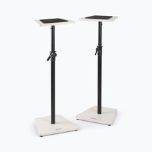 Load image into Gallery viewer, On-Stage SMS7500W Wood Studio Monitor Stands (White, Pair)