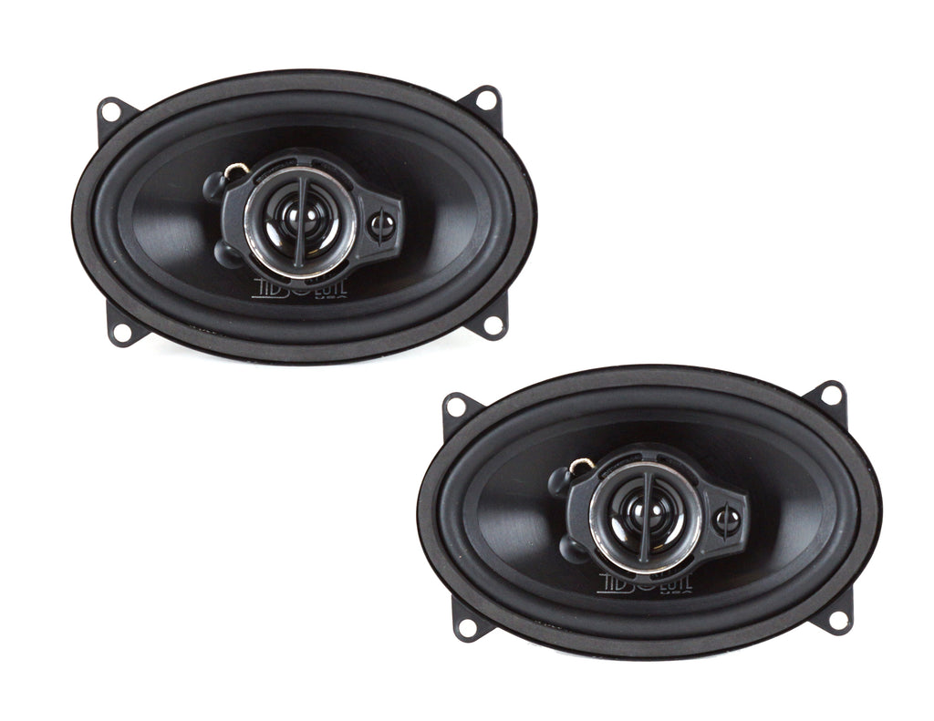 2 Absolute TQ-463 4X6" 400W 3-Way full-range Coaxial Loudspeakers Car Speakers