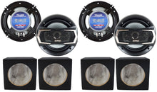 Load image into Gallery viewer, 2 Pair Absolute TQ-654 6.5" 400W 4-Way Speakers + 6X9" Enclosure Empty Box