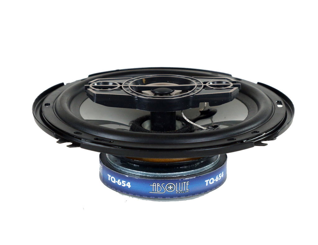2 Absolute TQ-654 6.5" 400W 4-Way full-range Coaxial Loudspeakers Car Speakers