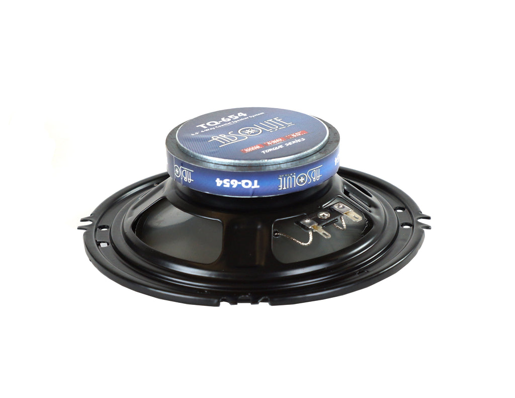 2 Pair Absolute TQ-654 6.5" 400W 4-Way Speakers + 6X9" Enclosure Empty Box