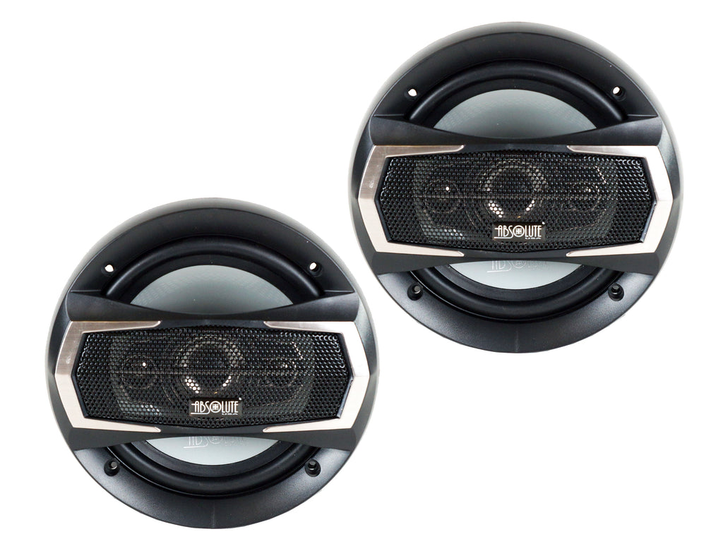 2 Absolute TQ-654 6.5" 400W 4-Way full-range Coaxial Loudspeakers Car Speakers