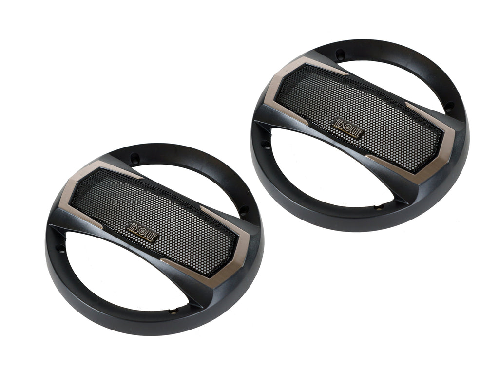 Absolute TQ-654 6.5" 400W 4-Way Coaxial Car Speakers + 6X9" Enclosure Empty Box