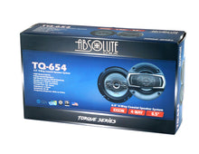Load image into Gallery viewer, Absolute TQ-654 6.5" 400W 4-Way Coaxial Car Speakers + 6X9" Enclosure Empty Box