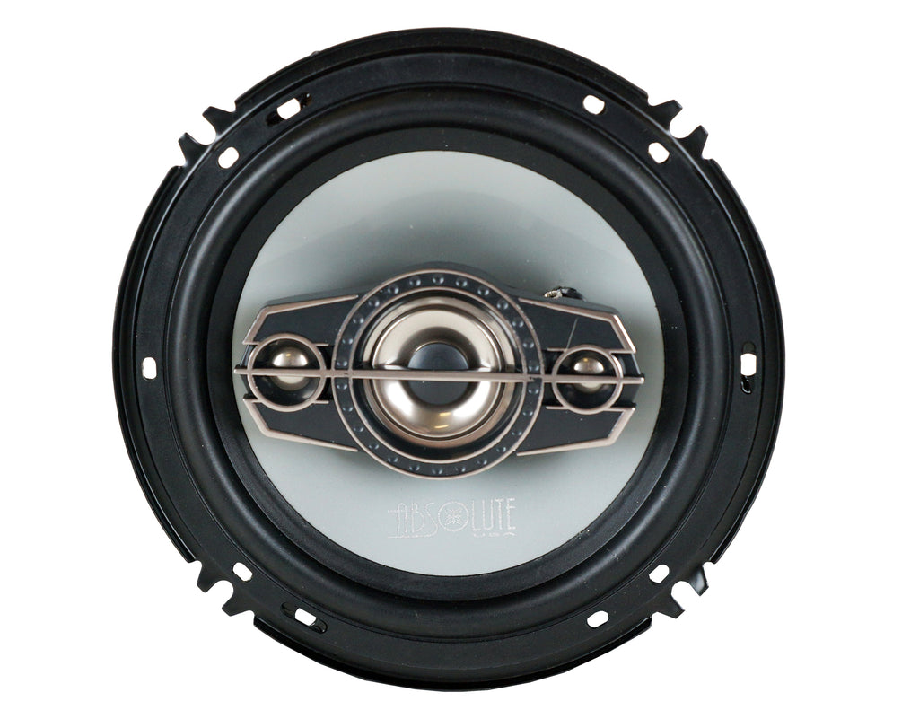 Absolute TQ-654 6.5" 400W 4-Way Coaxial Car Speakers + 6X9" Enclosure Empty Box