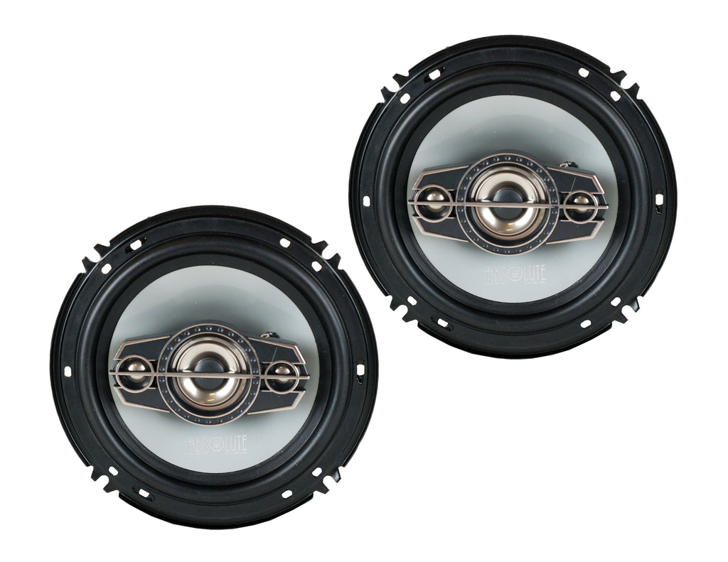 2 Pair Absolute TQ-654 6.5" 400W 4-Way Speakers + 6X9" Enclosure Empty Box