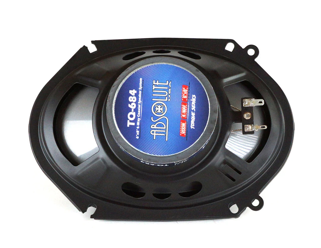2 Absolute TQ-684 6"x8" 5x7" Front & Rear Speakers + Harness Fit 2011-2015 Ford F650/750