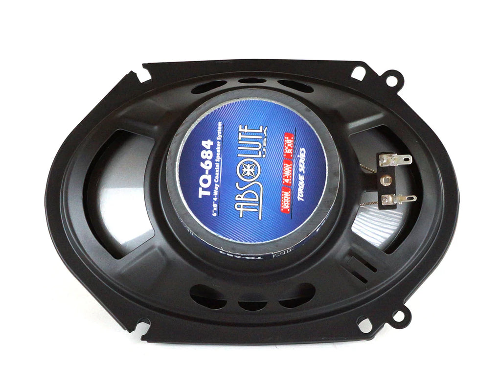 2 Absolute TQ-684 6"x8" 5x7" Front & Rear Speakers & Harness Fit 2005-06 Ford Mustang