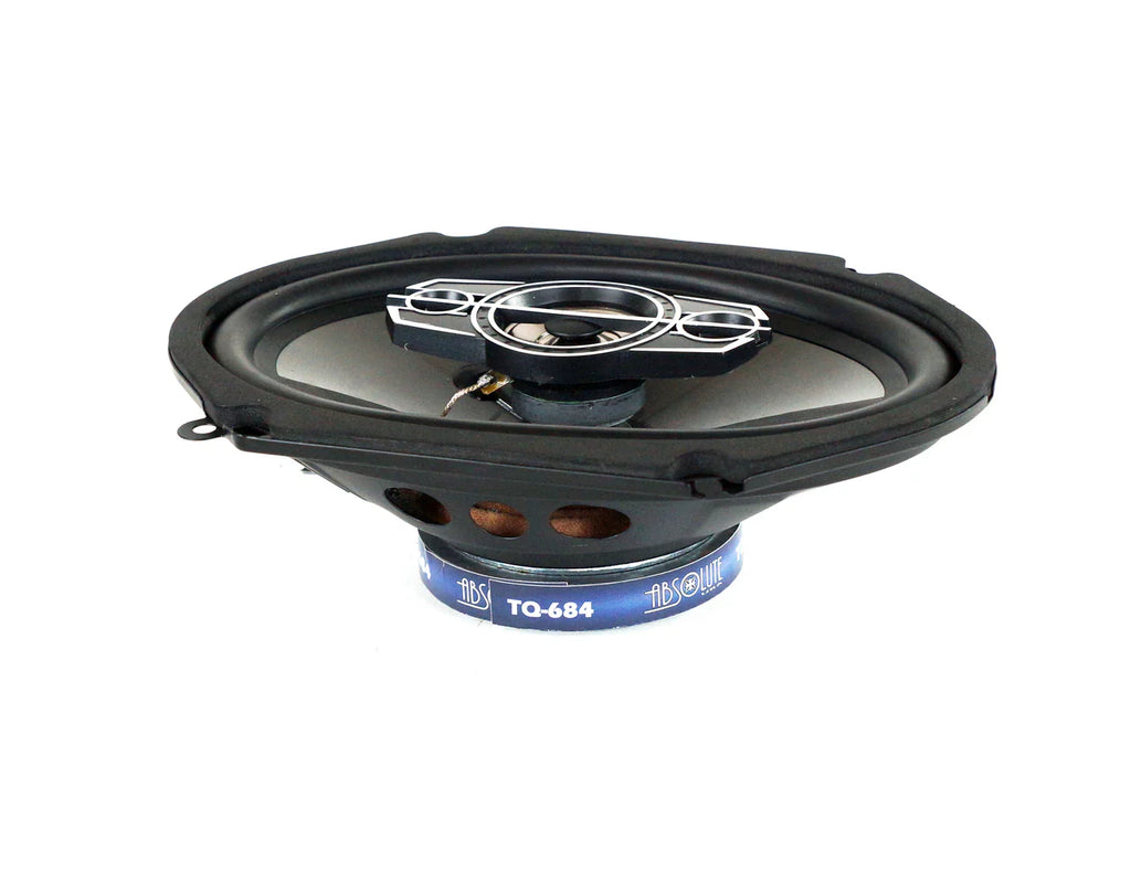 Absolute TQ-684 6"x8" 600W 4-way Coaxial Speakers