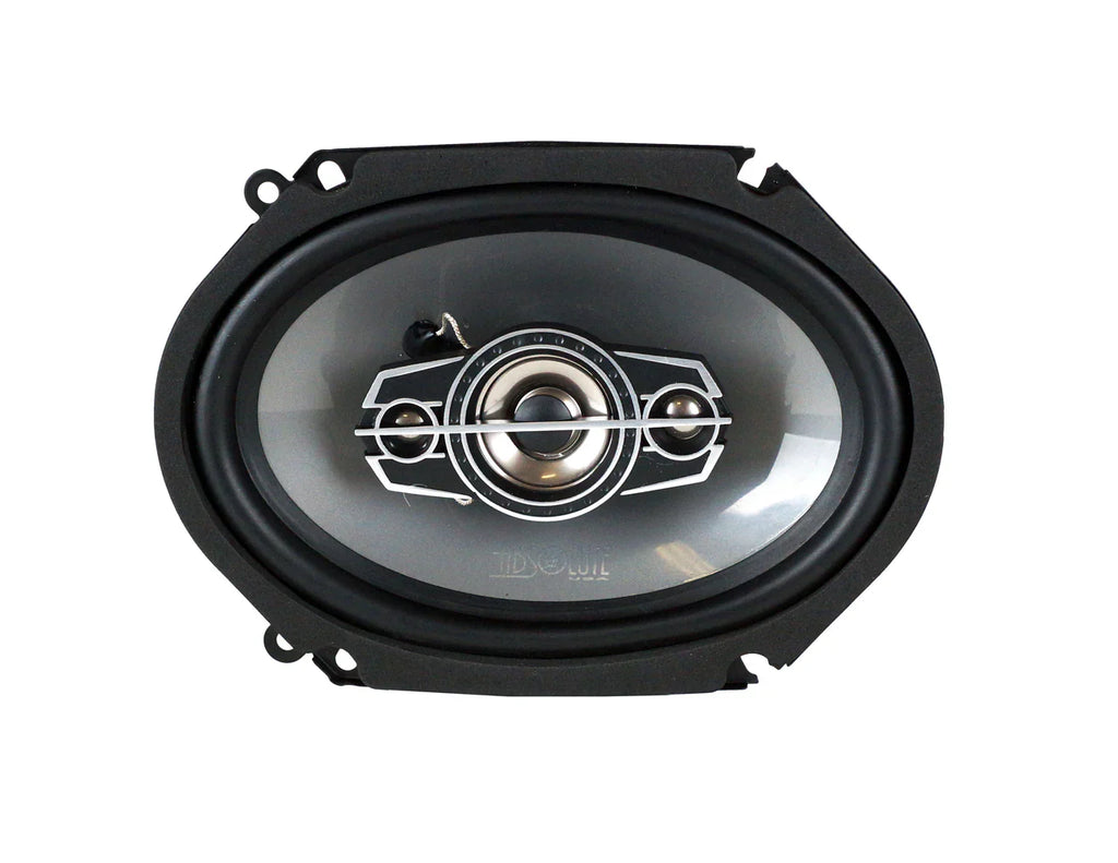 2 Pair Absolute TQ-684 6"x8" 600W 4-Way full-range Coaxial Speakers Bundle