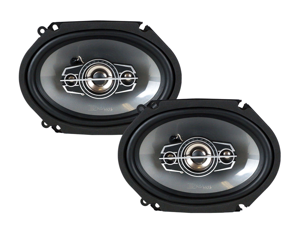 Absolute TQ-684 6"x8" 600W Speakers + Harness Fit 2005-07 Ford F250/350/450/550