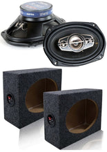 Load image into Gallery viewer, Absolute TQ-695 6x9" 5-Way Coaxial Car Speakers 600W + 6X9" Enclosure Empty Box