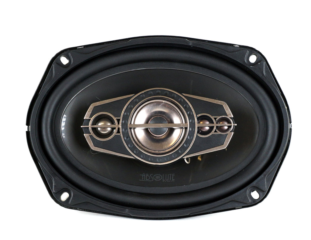 Absolute TQ-695 6x9" 5-Way Coaxial Car Speakers 600W + 6X9" Enclosure Empty Box