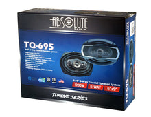 Load image into Gallery viewer, Absolute TQ-695 6x9" 5-Way Coaxial Car Speakers 600W + 6X9" Enclosure Empty Box