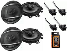 Load image into Gallery viewer, 2 Pair Pioneer TS-A1680F 350W 6.5" 4-Way Coaxial Speakers + 72-4568 Harness Fit GM Vehicles + Phone Magnet