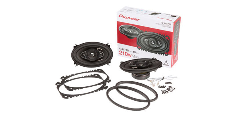 4 Pioneer TSA4670F A-Series Black 4-Way Coaxial Car/Truck Auto Speakers