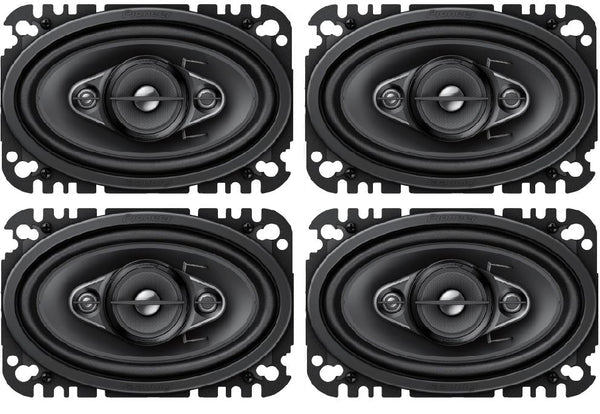 4 Pioneer TS-A4670F 4 x 6" 4-Way 210 Watts Coaxial Car Speaker