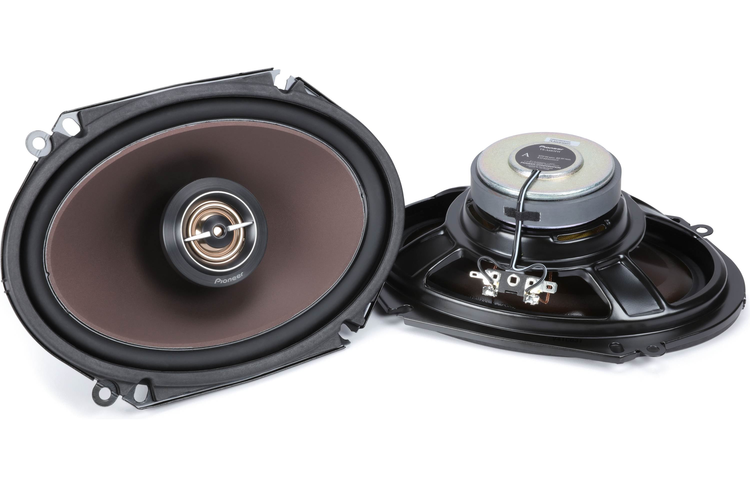 Pioneer TS-A683FH A-Series 6"x8" 2-Way 370 W Max Power Coaxial Speakers