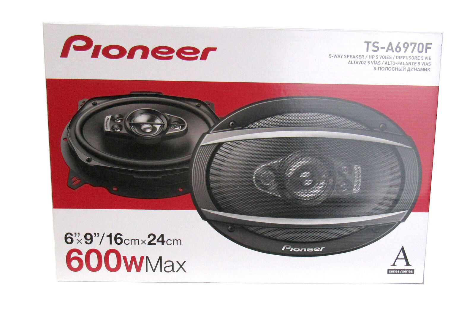 Pioneer TS-A6970F 600W Max (100W RMS) 6" x 9" A-Series 5-Way Coaxial Car Speakers