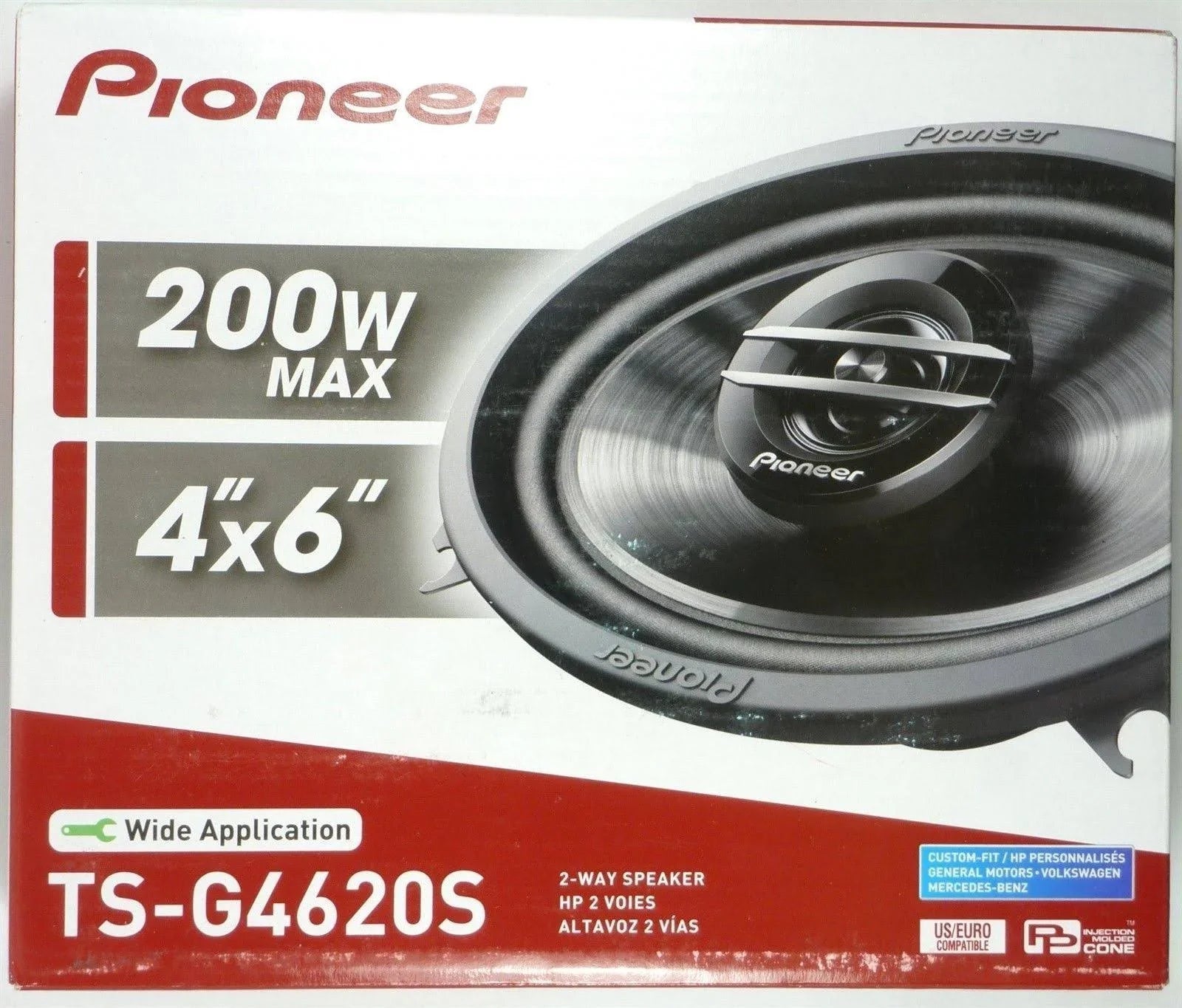 4 Pioneer 200 Watt 2way 4"x6" coaxial Speaker Fit 1988-1994 GM C/K 1500, 2500