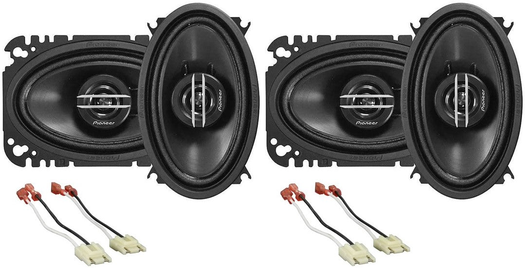 2 Pair TS-G4620S 2way 4"x6" coaxial Speaker Fit 1988-1994 GM C/K 1500, 2500